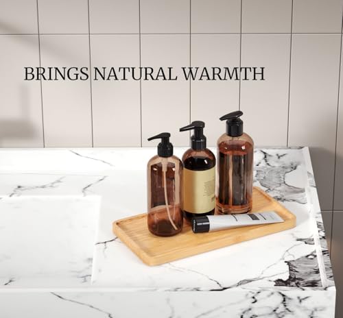 VERTORGAN Bamboo Serving Tray,9.8x5.9 Inch Trays,Home Decor(Natural) - Image 2