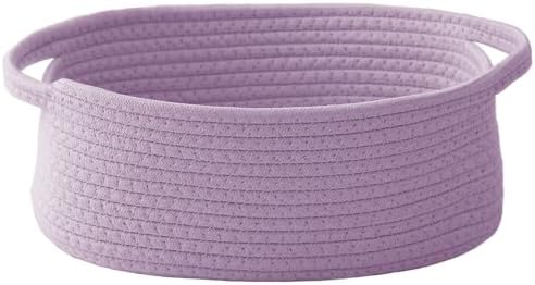 JMvicyroam Small Woven Basket, Empty Gift Basket, Purple/1 Pack by JMvicyroam