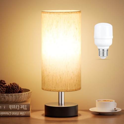 Table Lamp for Bedroom - Bedside Lamps for Night Stands（Blub Included） by PartageiZ
