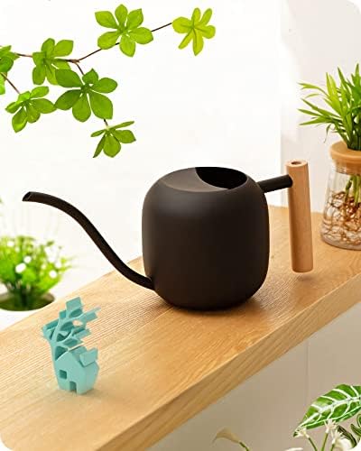 Baffect Watering Can Indoor Plants with Long Spout, 1.2L / 41oz (Black) by Baffect