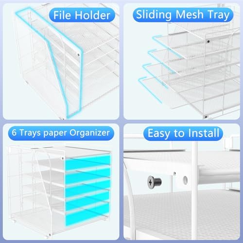 gianotter 6-Tier Paper Organizer With Magazine Holder - Image 3