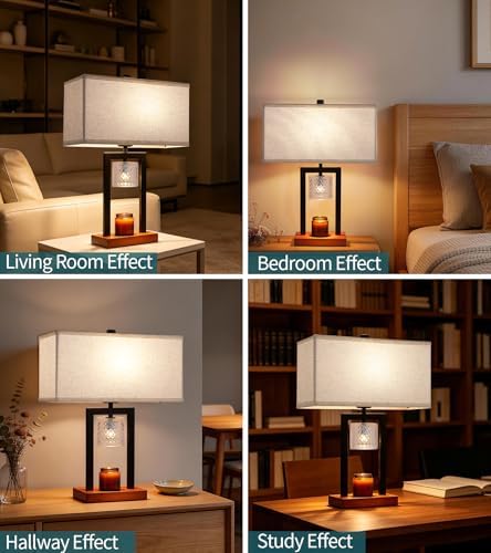 2 in 1 Candle Warmer and Table lamp Combo,with Timer & Dimmer - Image 4