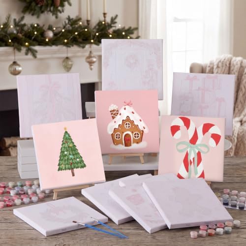 YooNotee 12 Pack Christmas Paint by Numbers Kit - Image 5