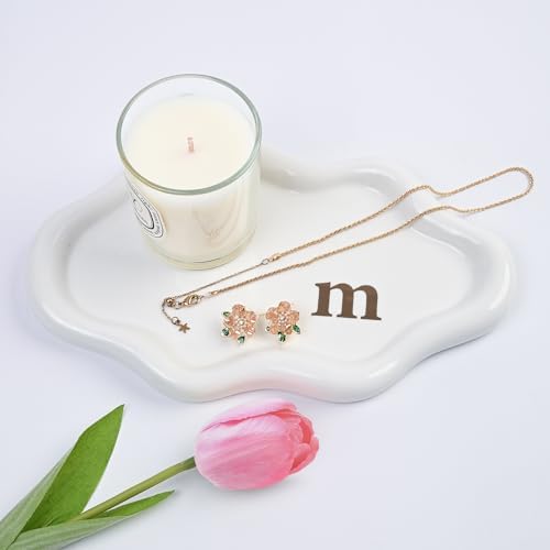 Ceramic Jewelry Large Decorative Cloud Tray, Trinket Dish (m) by BESKIT