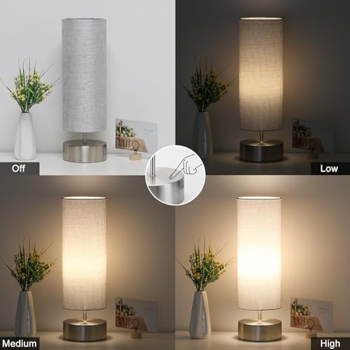 Bedside Touch Lamp, 3 Way Touch Control Table Lamp, Modern Nightstand Lamp - Image 3