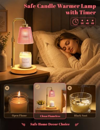 Candle Warmer Lamp with Timer, Birthday Gifts for Women, Cozy Room Decor - Image 3