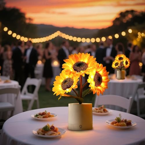 Sunflower Lamp Decor Meaningful Gifts for Women Mom Grandma Her Birthday - Image 3