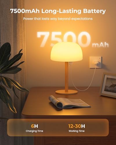 IP65 Shower Lamp Waterproof, 7500mAh Rechargeable Shower Lamp for Inside Shower, 18 Colors Cordless Shower Light, Stepless Dimming LED Table Lamp for Bathroom Bathtub Patio Outdoor - Image 3