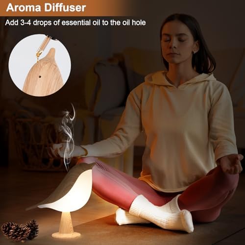VoMii Bird Desk Lamp Set of 2, Small Table Lamp Cordless Touch Dimmable Night Light with 3 Color Temperature, Rechargeable Decorative Lamps for Bedroom Bedside Nightstand, Desk Decor, Bird Gifts - Image 6