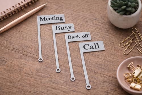 Desk Status Flag - Busy/on Call/Meeting/Back off - Focus Indicator for Home Office - Work from Home Desk Sign - Productivity Desk Accessory - PLA Material - Image 7