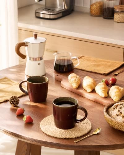famiware Coffee Mugs Set of 8, Milkyway 13 oz Ceramic Cup Set with Handle - Image 6