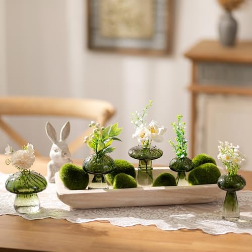 Hanobe Solid Wooden Decorative Bowl for Coffee Table Entryway Decor, White - Image 4