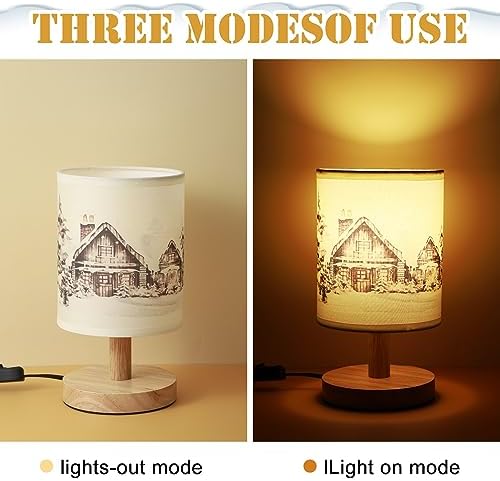 VIHOSE Christmas Table Lamp Indoor Vintage Lamp Shades - Image 5