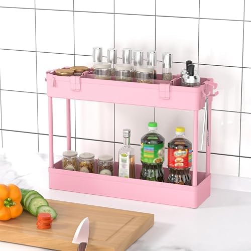 2 Pack 3 Tier Slim Storage Cart, Bathroom Rolling Utility Organizer - Image 3
