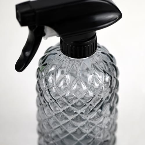 12Oz Glass Plant Spray Bottle with Black Plastic Top Pump - Image 7