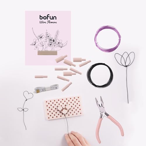 BoFUN Wire Flower Kit Easy Art Craft for Teens& Adults - Image 3