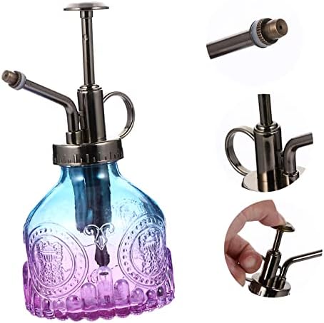 Vintage Glass Watering Can with Head Plant Mister Bottle for Succulents Flowers Bonsai Elegant Decor - Image 4