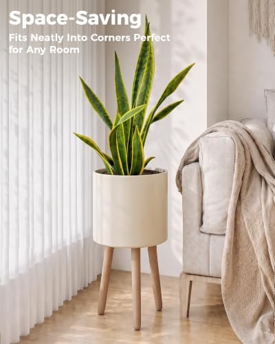 Bamworld Single Plant Holder for Indoor Plants Metal Planter Stand 10.5in - Image 5