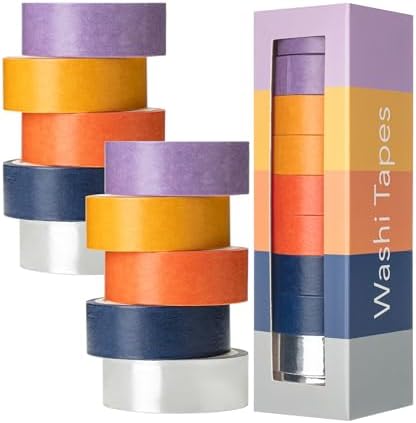 Mr. Pen- Washi Tape Set, 10 Rolls, 5 Yards/Roll, Washi Tape for Scrapbook by MrPen