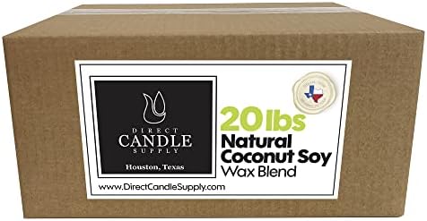 Direct Candle Supply 20lb Coconut Soy Candle Wax for Candle Making by DirectCandleSupply
