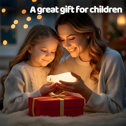 Rytinazzz Silicone Night Light for Kids, 50H Long Battery Duck Lamp (Lying), Gift for Kids, Soft Dimmable Bedside Light, Rechargeable Tap Control - Image 5