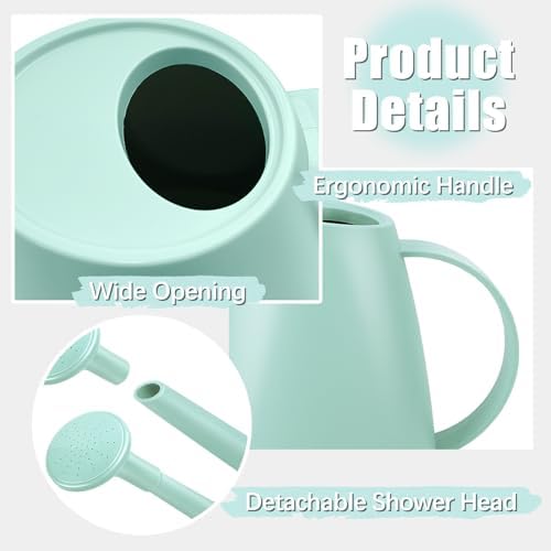 1.8L Watering Can, Small Watering Can for Indoor Plants with Long Spout - Image 6