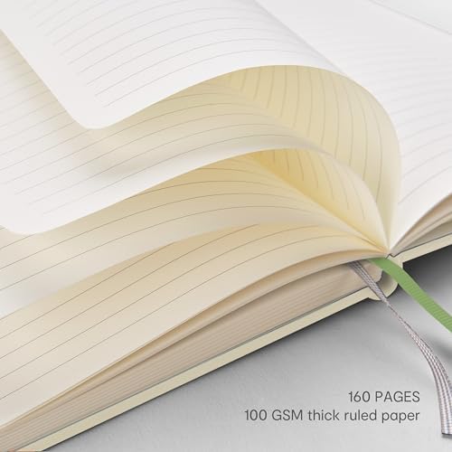 &And Per Se Lined Hardcover Notebook – A5 5.7"x8" College Ruled, 160 Pages, 100gsm Thick Paper – Aesthetic Journal for Women, Gift-Ready Planner, Everyday Writing Notebook (Botanical Floral) - Image 4