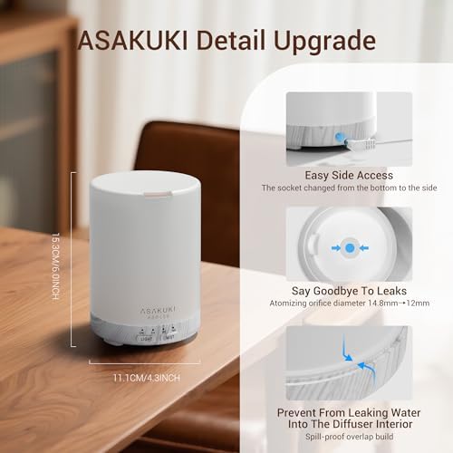 ASAKUKI Essential Oil Diffuser for Home 300 ml Quiet - Image 2