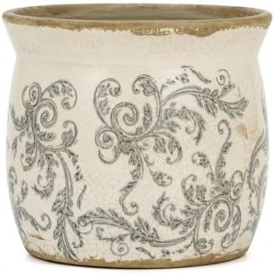 Doysayes Vintage Ceramic Flower Pot for Indoor Plant with Drainage Hole by Dosayes