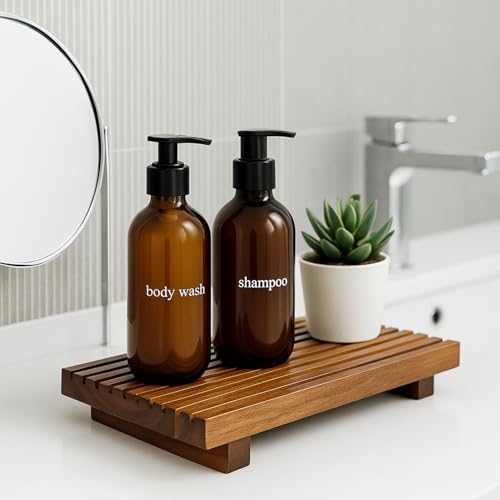 Acacia Wood Risers for Bathroom Tray Kitchen Counter Decor Sink Soap Dish - Image 6