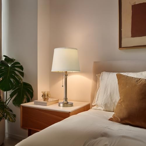 Oneach 19.5" Warm Gold Small Table Lamps Set of 2 for Living Room Bedroom - Image 2