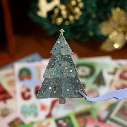 750 Pcs Stickers for Scrapbooking,Christmas Self-Adhesive Scrapbook Sticker - Image 7