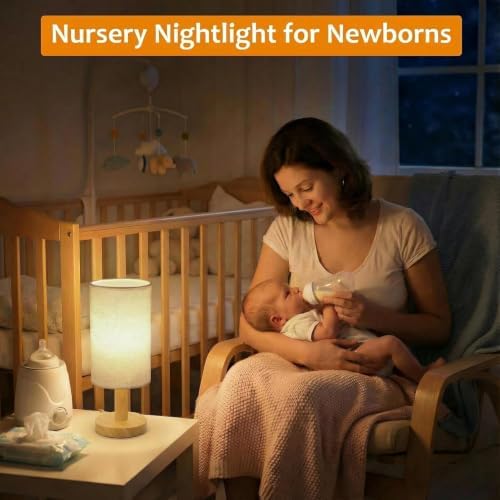Touch Bedside Table Lamp with Stepless Dimming, USB Powered - Image 4