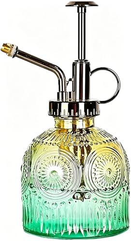 Glass Plant Mister Spray Bottle, 230ML Vintage Plant Spritzer, Succulent Watering Bottle Glass with Top Pump, Small Plants Sprayer Watering Can for Indoor Outdoor House by VKSG