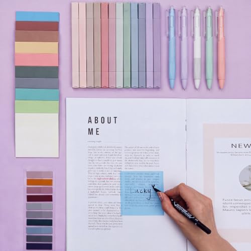 Jutom 38 Pcs Book Annotation Kit for Bible Study, Earth Tones, Square - Image 5