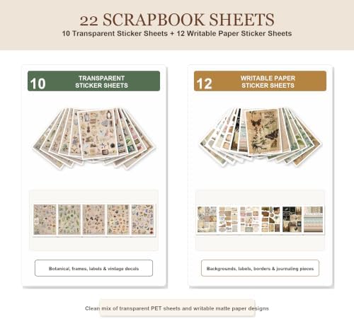 ZAYALI Vintage Scrapbook Stickers with Alphabet Letter Stickers, 38 Sheets Junk Journal Supplies for Scrapbooking, Planner, Bullet Journal, Collage, DIY Crafts - Image 3