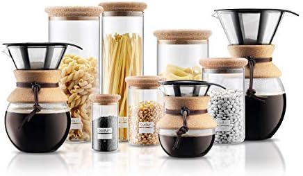 Bodum 17oz Pour Over Coffee Maker, High-Heat Borosilicate Glass with Reusable Stainless Steel Filter and Cork Grip - Made in Portugal - Image 2