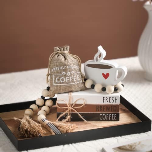 Coffee Bar Decor, 6 PCS Coffee Bar Sign Decorations Coffee Station Decor - Image 7