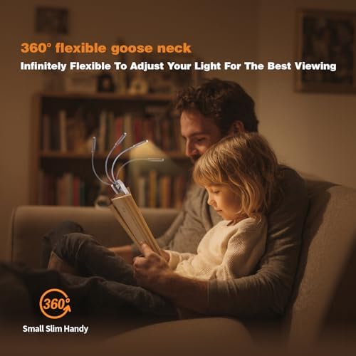 VAVOFO Rechargeable Reading Light, Clip on Book Light for Reading in Bed - Image 6