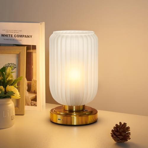 LightRound Cordless Table Lamp for Bedroom, Touch Stepless Dimmable by LightRound