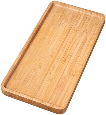 VERTORGAN Bamboo Serving Tray,11.8x5.9 Inch Trays,Home Decor(Natural) by VERTORGAN