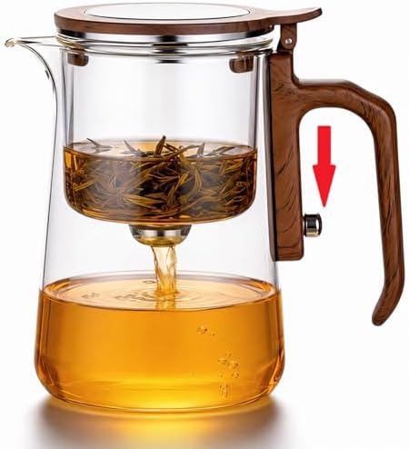 Enchanted Tea Pot with Tea Infuser, Loose Leaf Tea Steeper, 27.4oz by DRNKNSTX