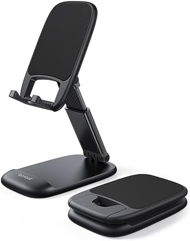 Lamicall Cell Phone Stand for Desk, Height Angle Adjustable Phone Holder by Lamicall