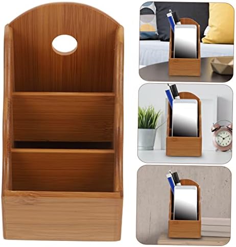 Bamboo Storage Box Organizer Box for Home Office Pen Oraganizer Dividers Organizer Compartment Smooth Edge Design - Image 3