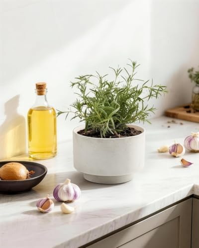 Succulent Pots, 8"+6" Plant Pots, Ceramic Planters for Indoor Plants - Image 2