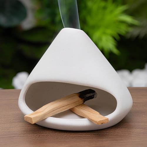 Zongzi Ceramic Chiminea Palo Santo Burner,Decorative Ritual Incense Holder by MOUGIGI