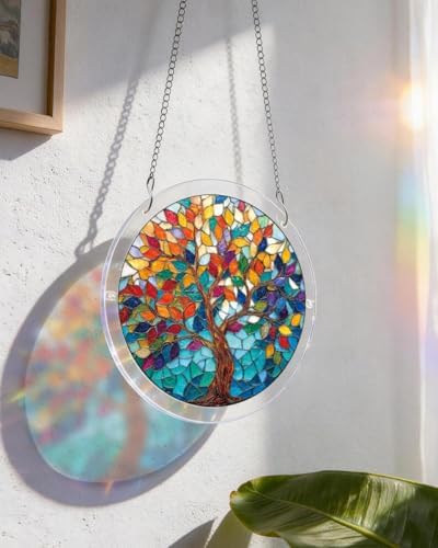 Acrylic Jigsaw Puzzle Suncatcher - Tree of Radiant Glass - Image 6