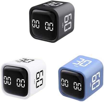 LUCKY TIME Rotating Productivity Timer 5/10/30/60min, Flip Timer, ADHD Tool by LUCKYTIME