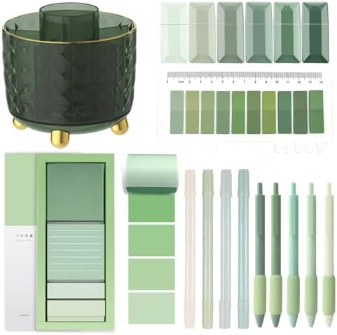 Green Desk Accessories, Sage Green Office Supplies for Office Clerks by sportsvoutdoors
