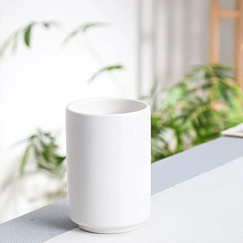 Japanese Style Ceramic Tea Cup, Handleless Ceramic Mug, Matte Glazed Couple Cup, Suitable for Drinking Water, Tea, Coffee (White) - Image 5